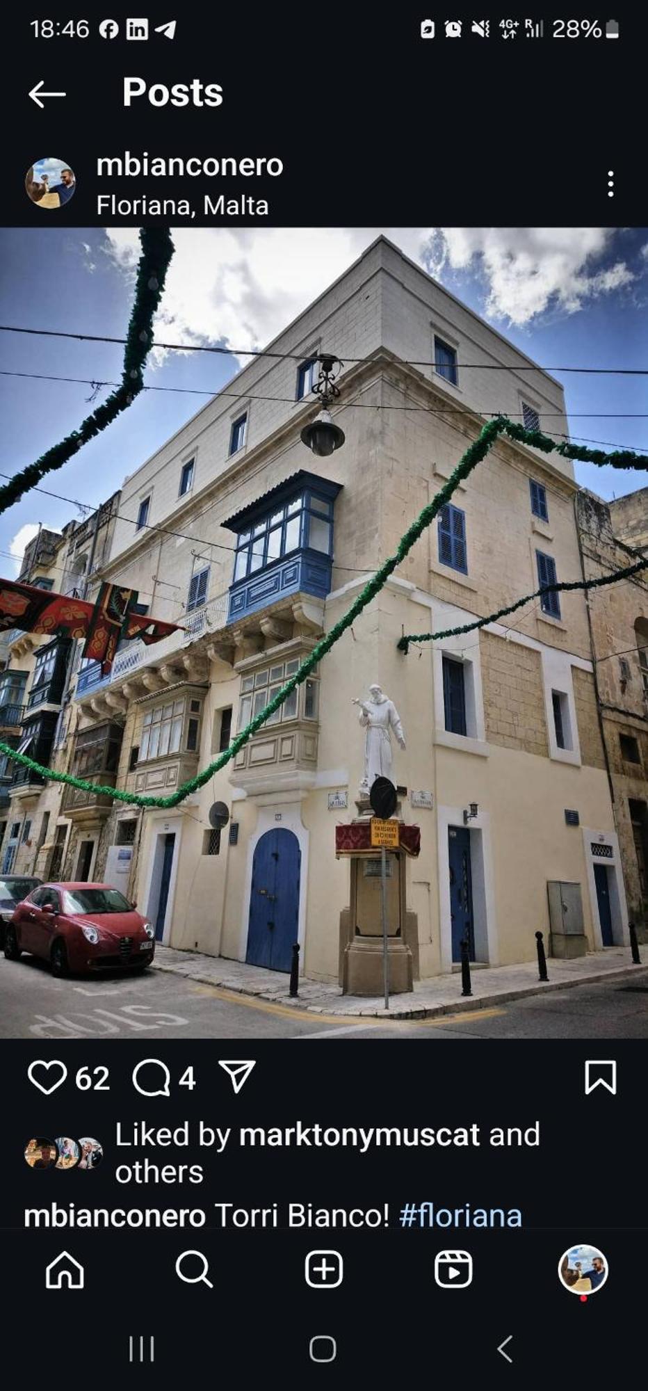 No 60, 3Rd Floor, Centrally Located, Fully Equipped Studio Apt Floriana Eksteriør bilde